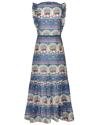 Lollys Laundry - SamoLL Midi Kjole - Blue